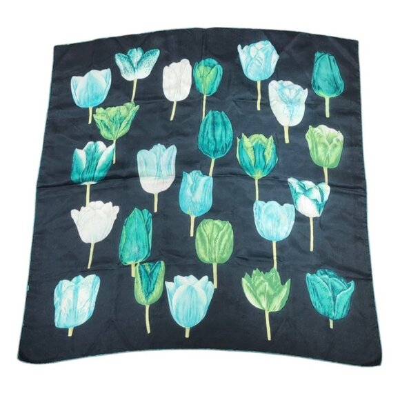 Vintage Multicolor Scarf Women's Made In Italy Size 30''x30'' - Picture 2 of 7